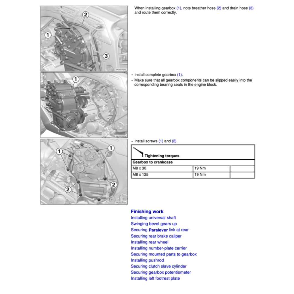 BMW K1600 GT (2011-2021) SERVICE WORKSHOP MANUAL + RIDER'S MANUAL