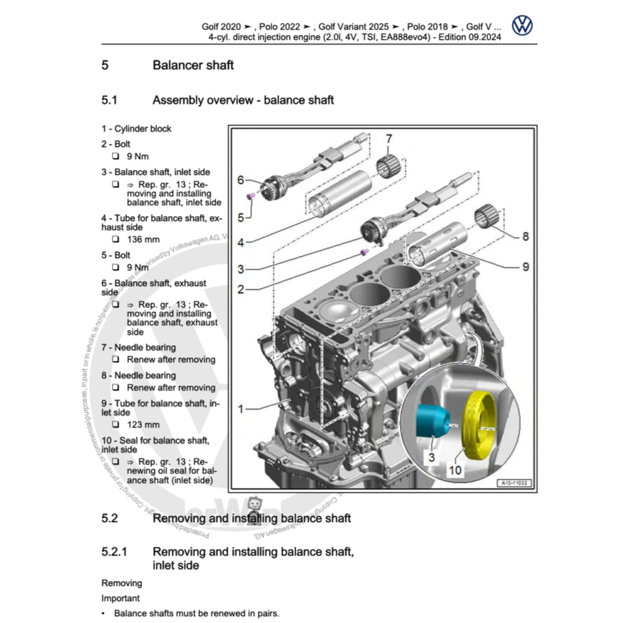 VW PASSAT B9 (2023+) SERVICE WORKSHOP MANUAL