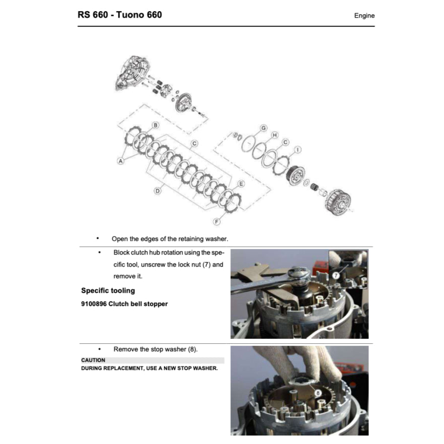 APRILIA RS 660 & TUONO 660 (2020-2025) SERVICE WORKSHOP MANUAL + PARTS CATALOGUE + OWNER'S MANUAL