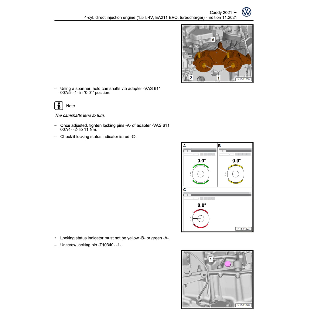 VW CADDY 5 SB (2021+) SERVICE WORKSHOP MANUAL