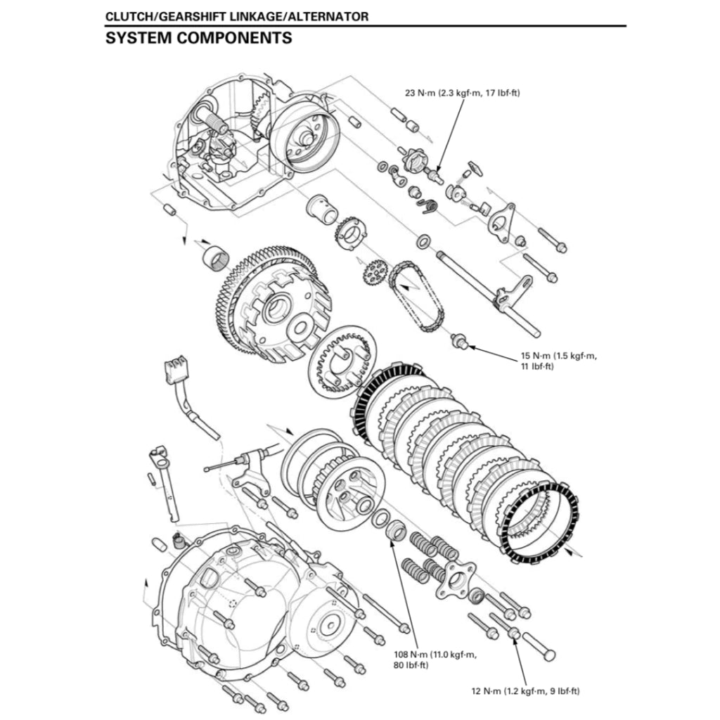 HONDA CB400SF SUPER FOUR NC42 (2008-2018) SERVICE WORKSHOP MANUAL + PARTS CATALOGUE + OWNER'S MANUAL