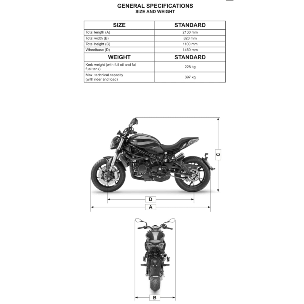 BENELLI 752S (2020+) SERVICE WORKSHOP MANUAL + PARTS CATALOGUE + OWNER'S MANUAL