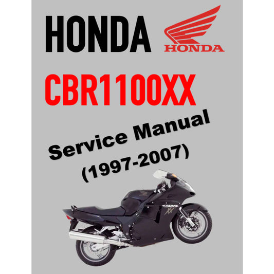 HONDA CBR1100 XX BLACKBIRD (1997-2007) SERVICE WORKSHOP MANUAL + PARTS CATALOGUE + OWNER'S MANUAL