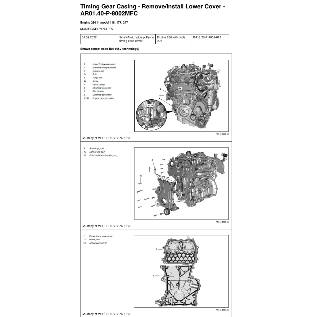 MERCEDES-BENZ GLA250 H247 (2020+) SERVICE WORKSHOP MANUAL