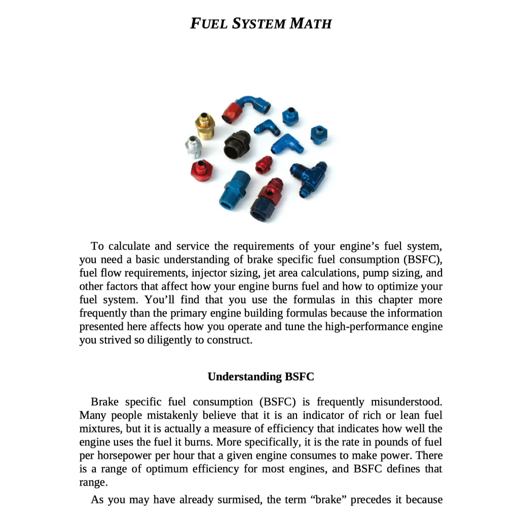 PERFORMANCE AUTOMOTIVE ENGINE MATH - SA204