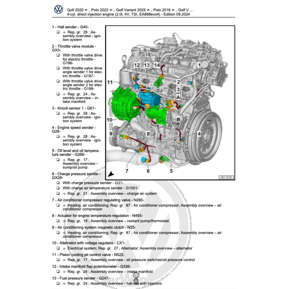 VW PASSAT B9 (2023+) SERVICE WORKSHOP MANUAL