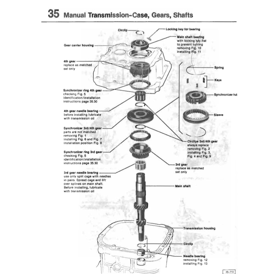 VW TRANSPORTER /CAMPER T3/T25 (1980-1991) SERVICE WORKSHOP MANUAL