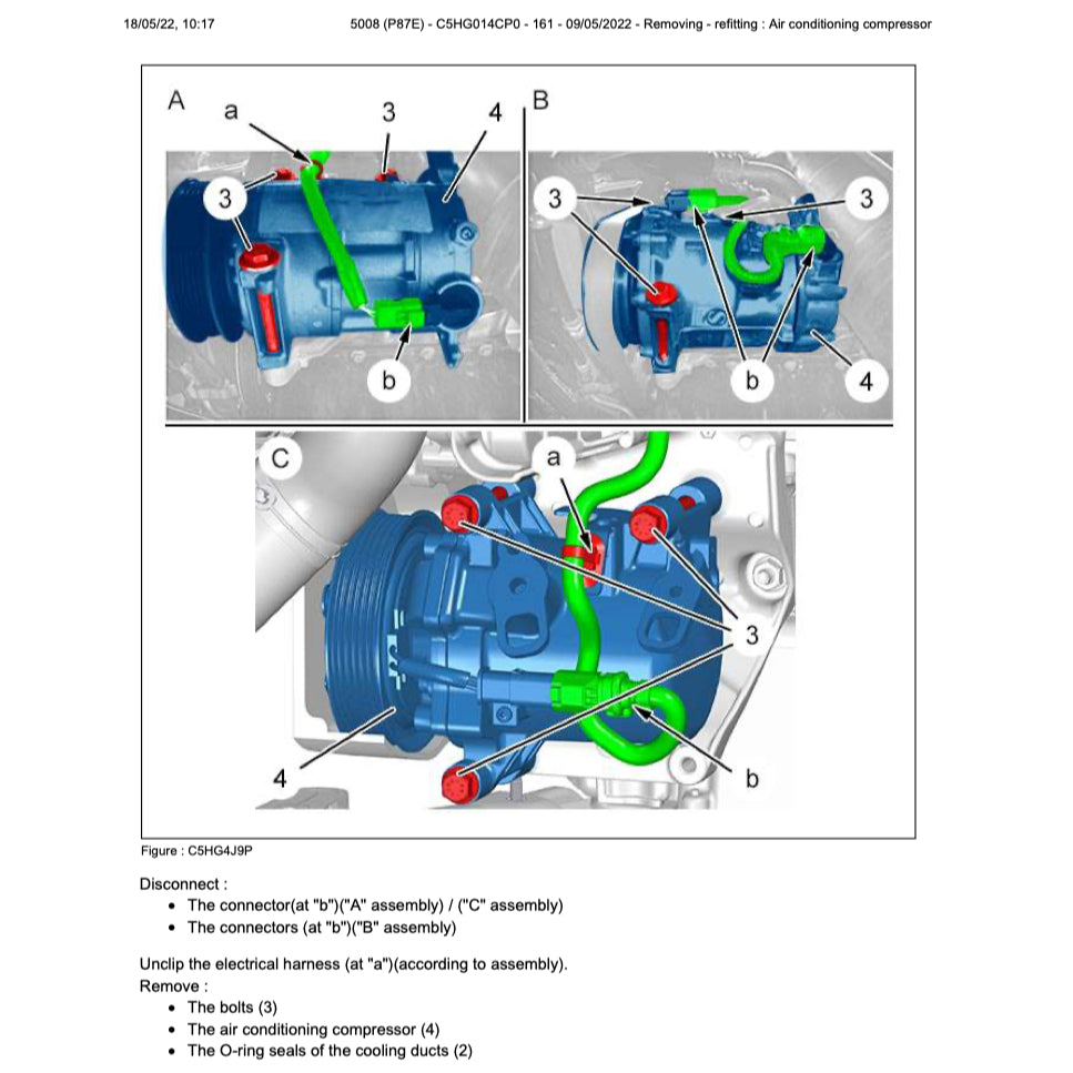 PEUGEOT 5008 P87 (2017-2024) SERVICE WORKSHOP MANUAL