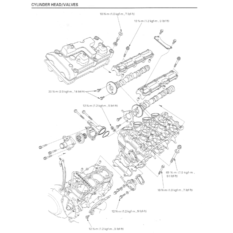 HONDA CBR1100 XX BLACKBIRD (1997-2007) SERVICE WORKSHOP MANUAL + PARTS CATALOGUE + OWNER'S MANUAL