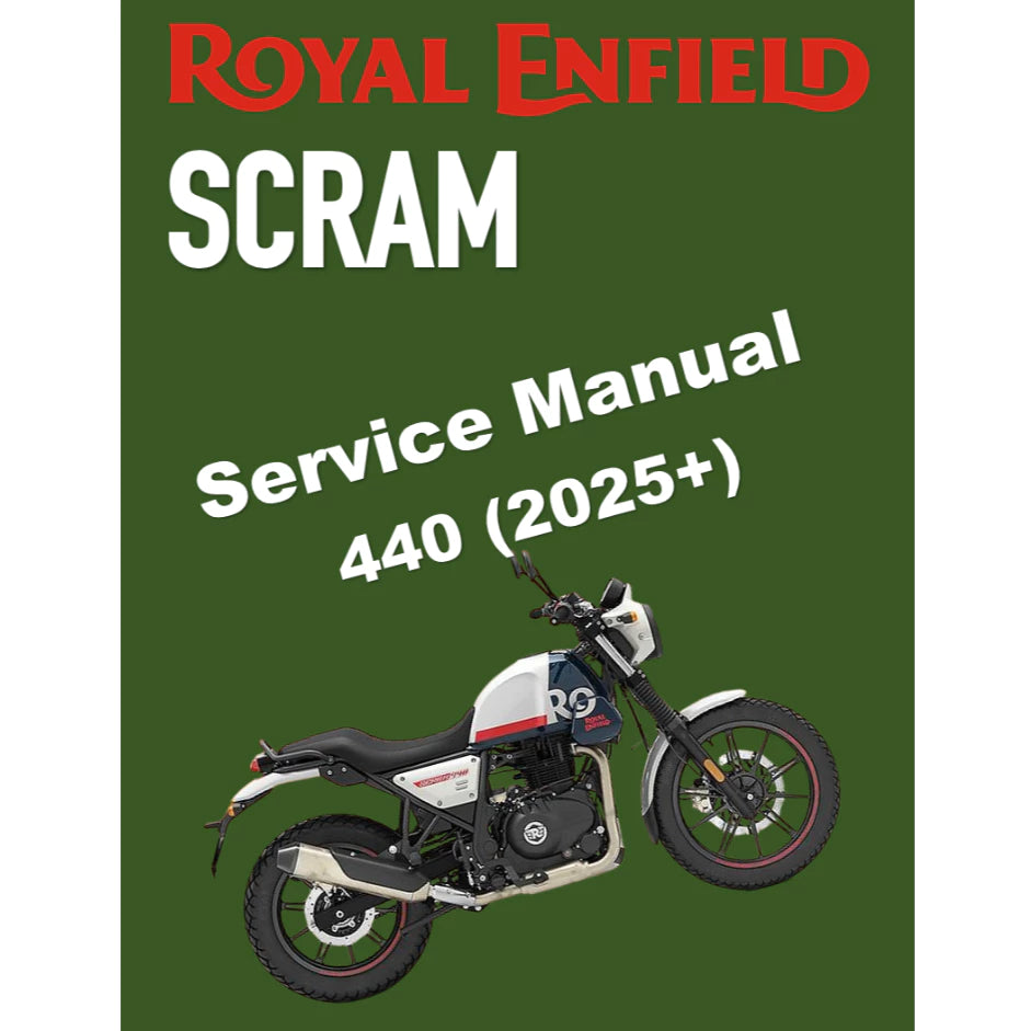ROYAL ENFIELD SCRAM 440 (2025+) SERVICE WORKSHOP MANUAL + OWNER'S MANUAL