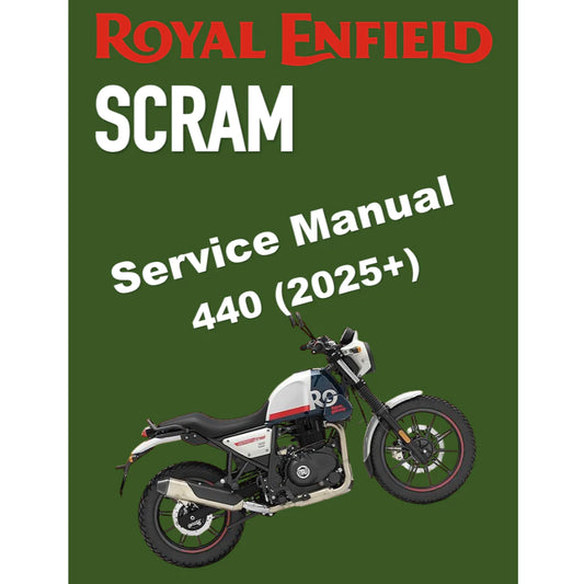 ROYAL ENFIELD SCRAM 440 (2025+) SERVICE WORKSHOP MANUAL + OWNER'S MANUAL