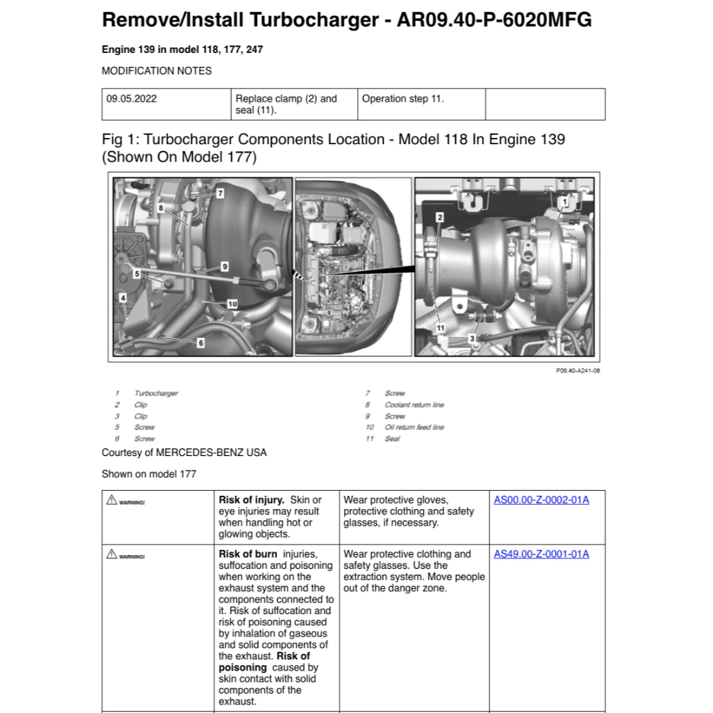 MERCEDES-BENZ CLA45 AMG W118 C118 (2019-2025) SERVICE WORKSHOP MANUAL