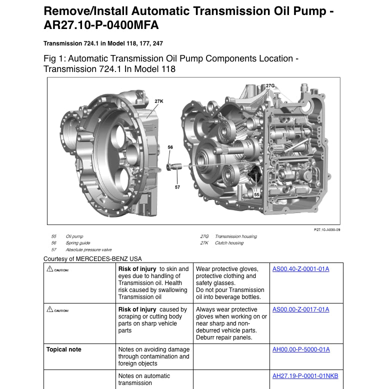 MERCEDES-BENZ GLA250 H247 (2020+) SERVICE WORKSHOP MANUAL