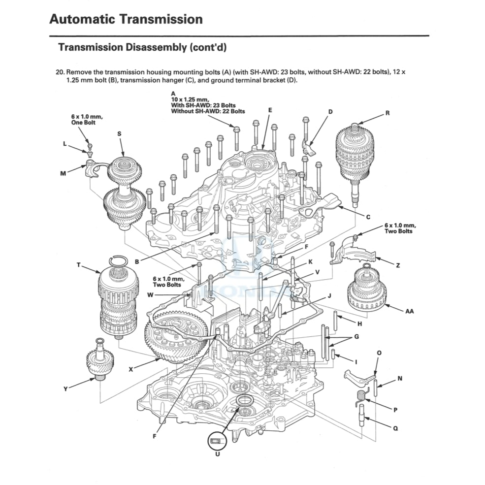 HONDA ACURA TL UA8-9 (2009-2014) SERVICE WORKSHOP MANUAL