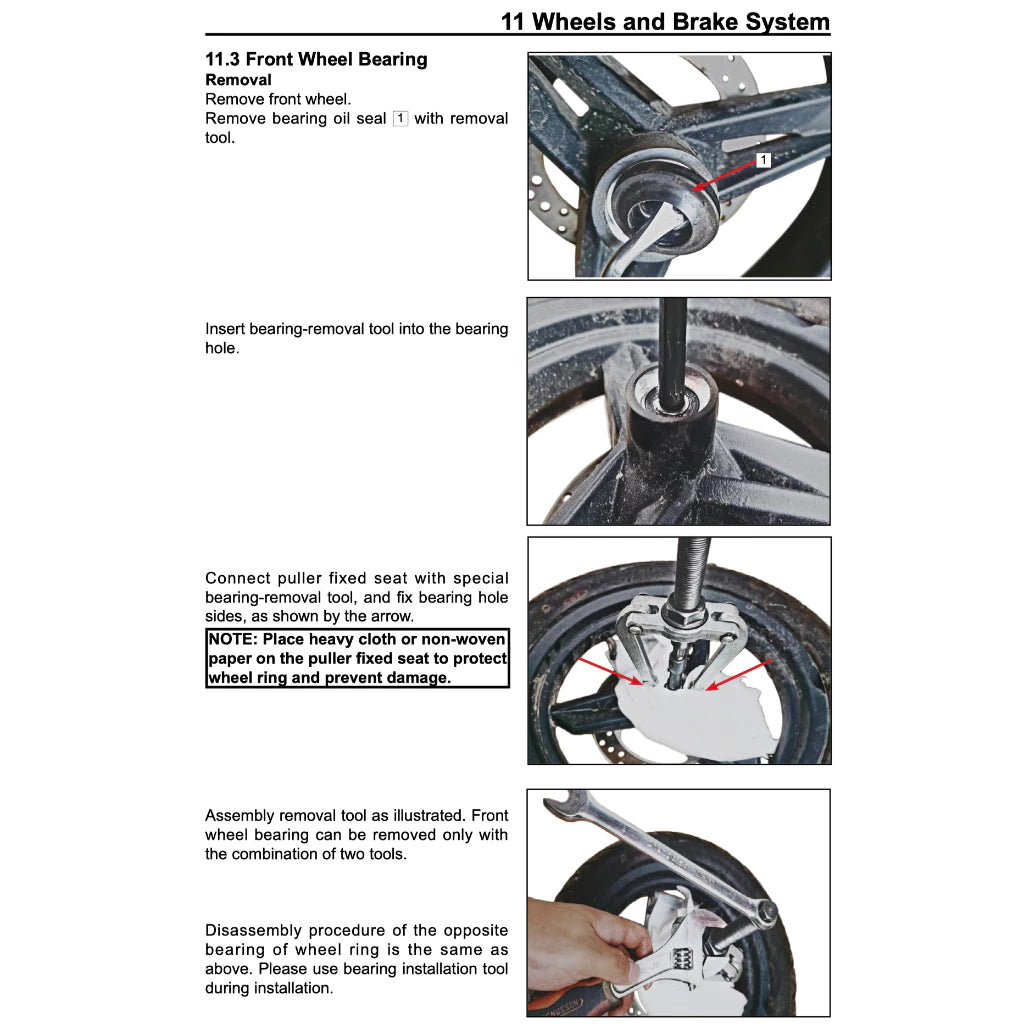 CFMOTO PAPIO CL (2025+) SERVICE WORKSHOP MANUAL + OWNER'S MANUAL