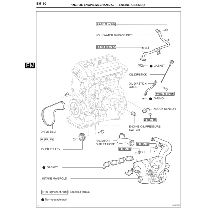 TOYOTA PRIUS XW20 (2003-2009) SERVICE WORKSHOP MANUAL
