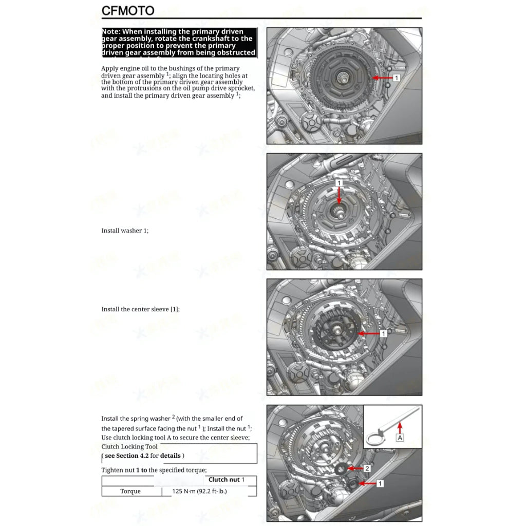 CFMOTO 500SR VOOM (2025+) SERVICE WORKSHOP MANUAL + PARTS CATALOGUE+ OWNER'S MANUAL