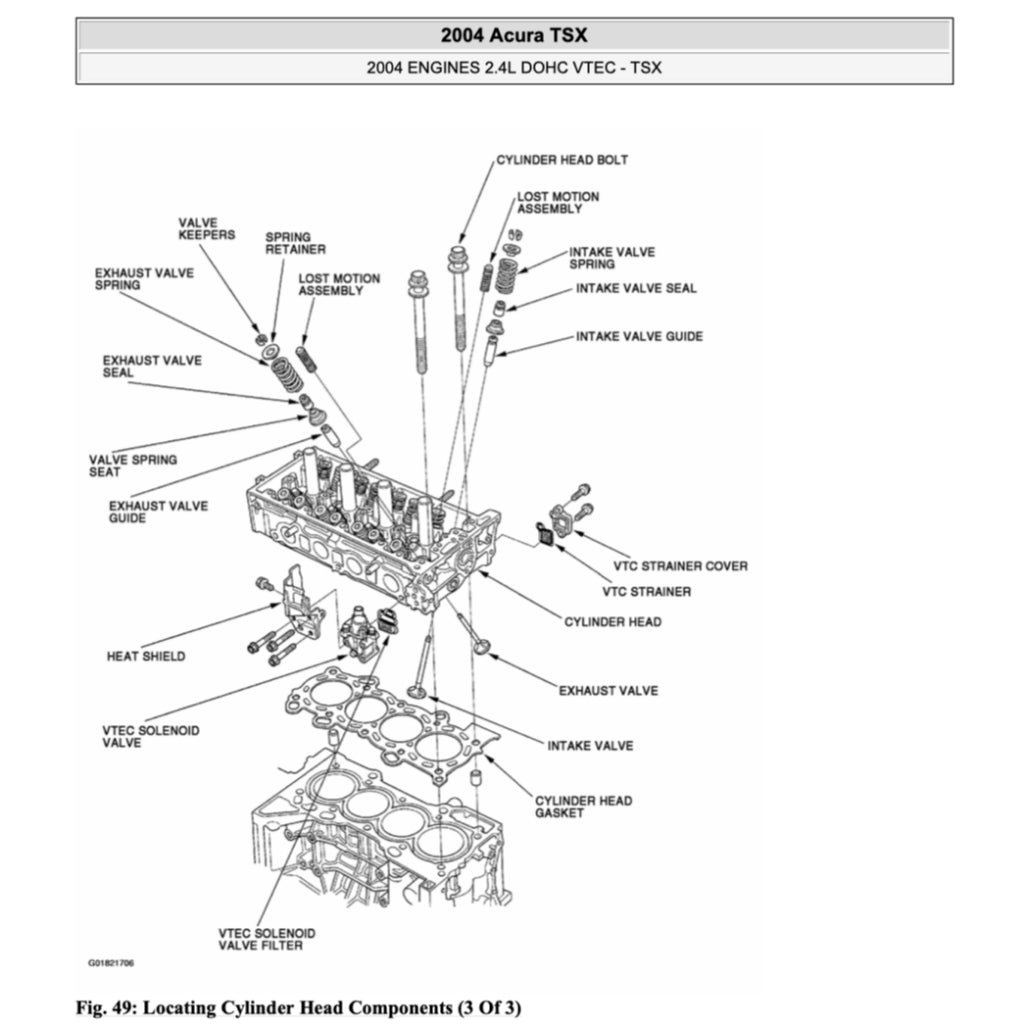ACURA TSX CL9 (2004-2009) SERVICE WORKSHOP MANUAL