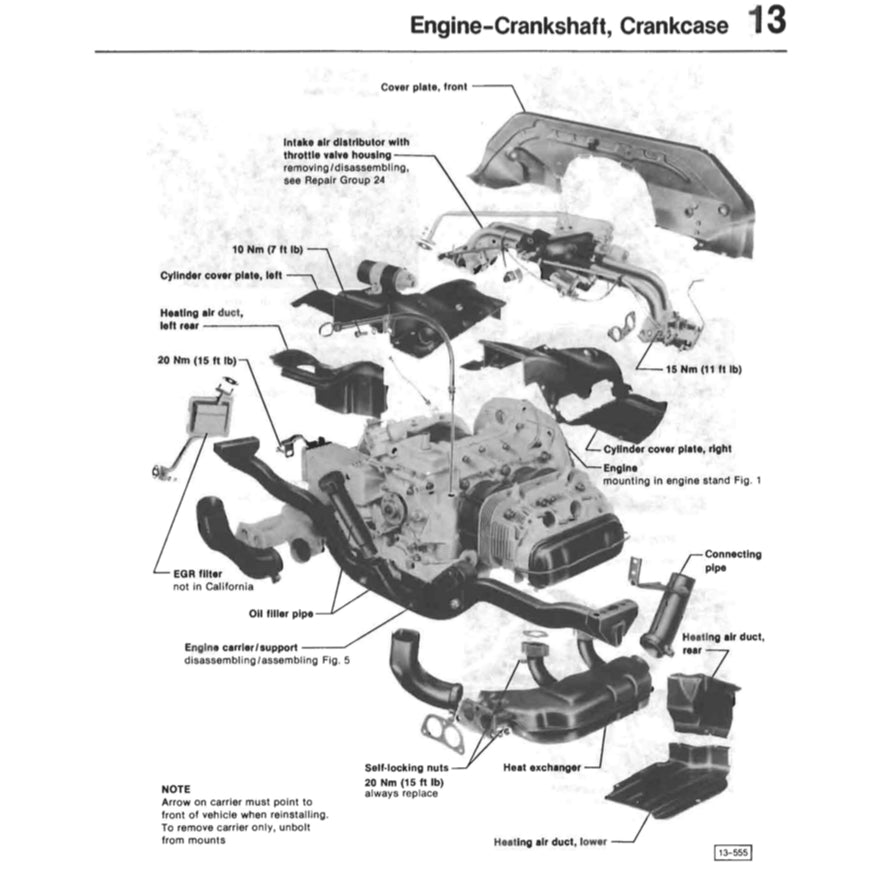 VW TRANSPORTER /CAMPER T3/T25 (1980-1991) SERVICE WORKSHOP MANUAL