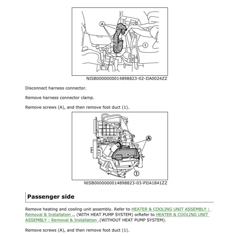 NISSAN LEAF ZE1 (2018-2025) SERVICE WORKSHOP MANUAL