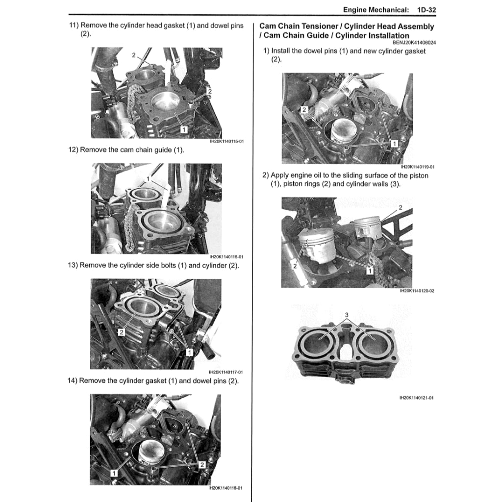 SUZUKI GSX250R (2017-2023) SERVICE WORKSHOP MANUAL + OWNER'S MANUAL