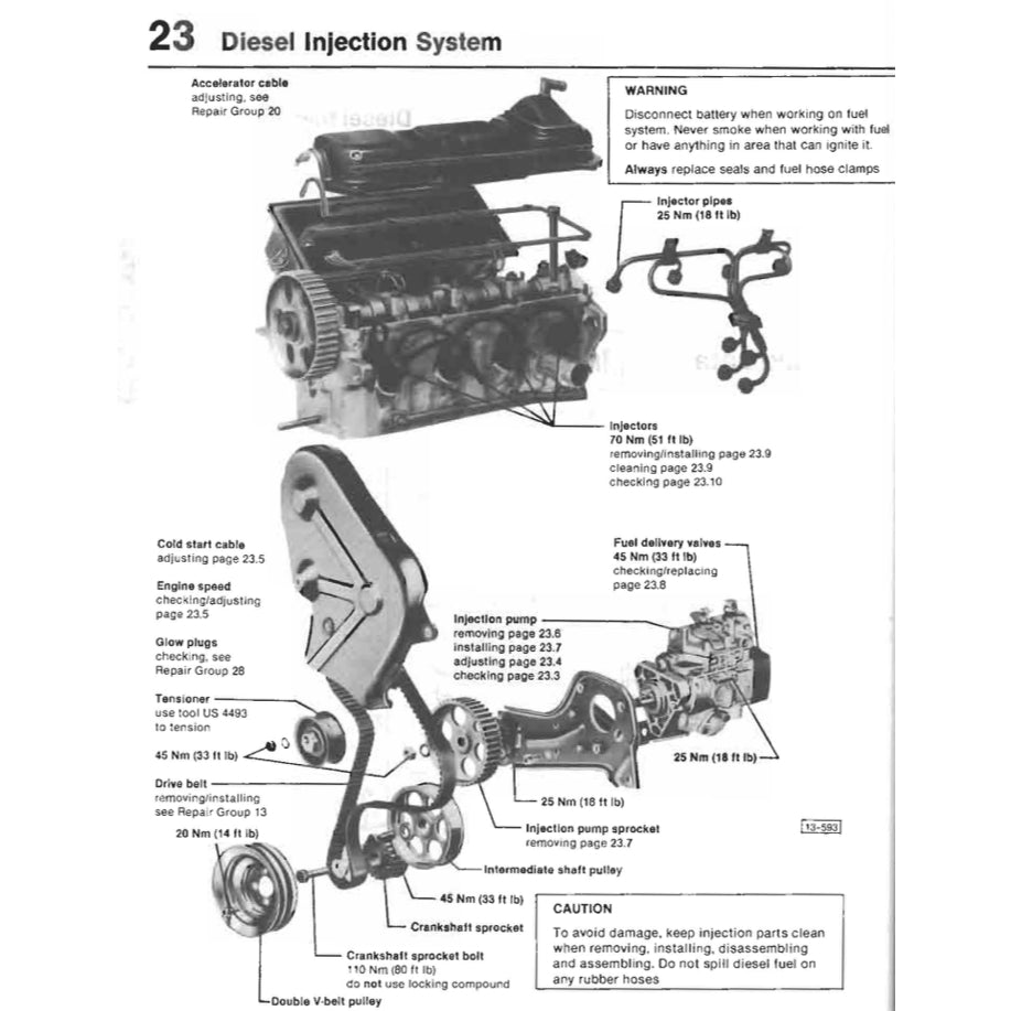VW TRANSPORTER /CAMPER T3/T25 (1980-1991) SERVICE WORKSHOP MANUAL