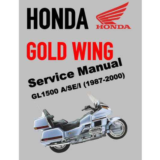 HONDA GOLD WING GL1500 ASPERCADE SE INTERSTATE (1987-2000) SERVICE WORKSHOP MANUAL + PARTS CATALOGUE + OWNER'S MANUAL