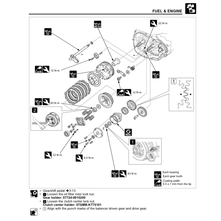 HONDA CBF190WH (2016-2019) SERVICE WORKSHOP MANUAL + PARTS CATALOGUE