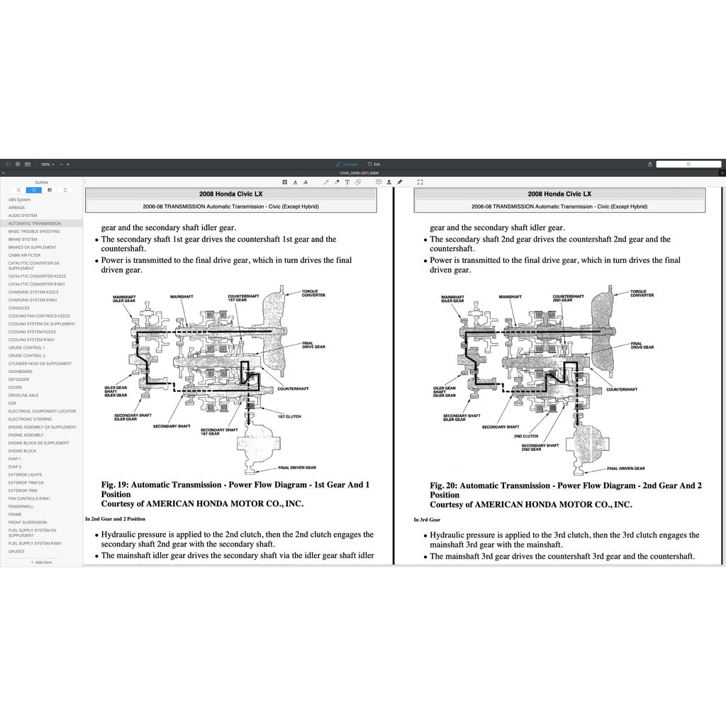 HONDA CIVIC 8  FD1 FD2, FD7, FA1, FG1, FG2, FA5, FN2 (2006-2011) SERVICE WORKSHOP MANUAL + PARTS CATALOGUE