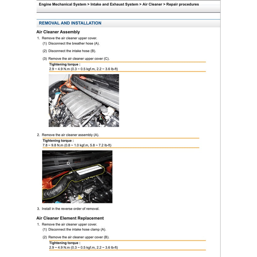 HYUNDAI i10 IA (2013-2022) SERVICE WORKSHOP MANUAL