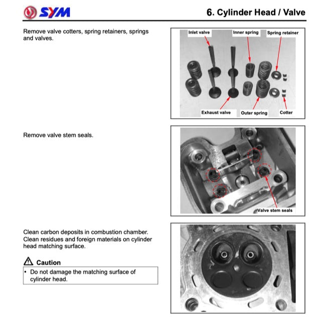 SYM SCOOTER (2010-2022) SERVICE WORKSHOP MANUAL + PARTS CATALOGUE + OWNER'S MANUAL